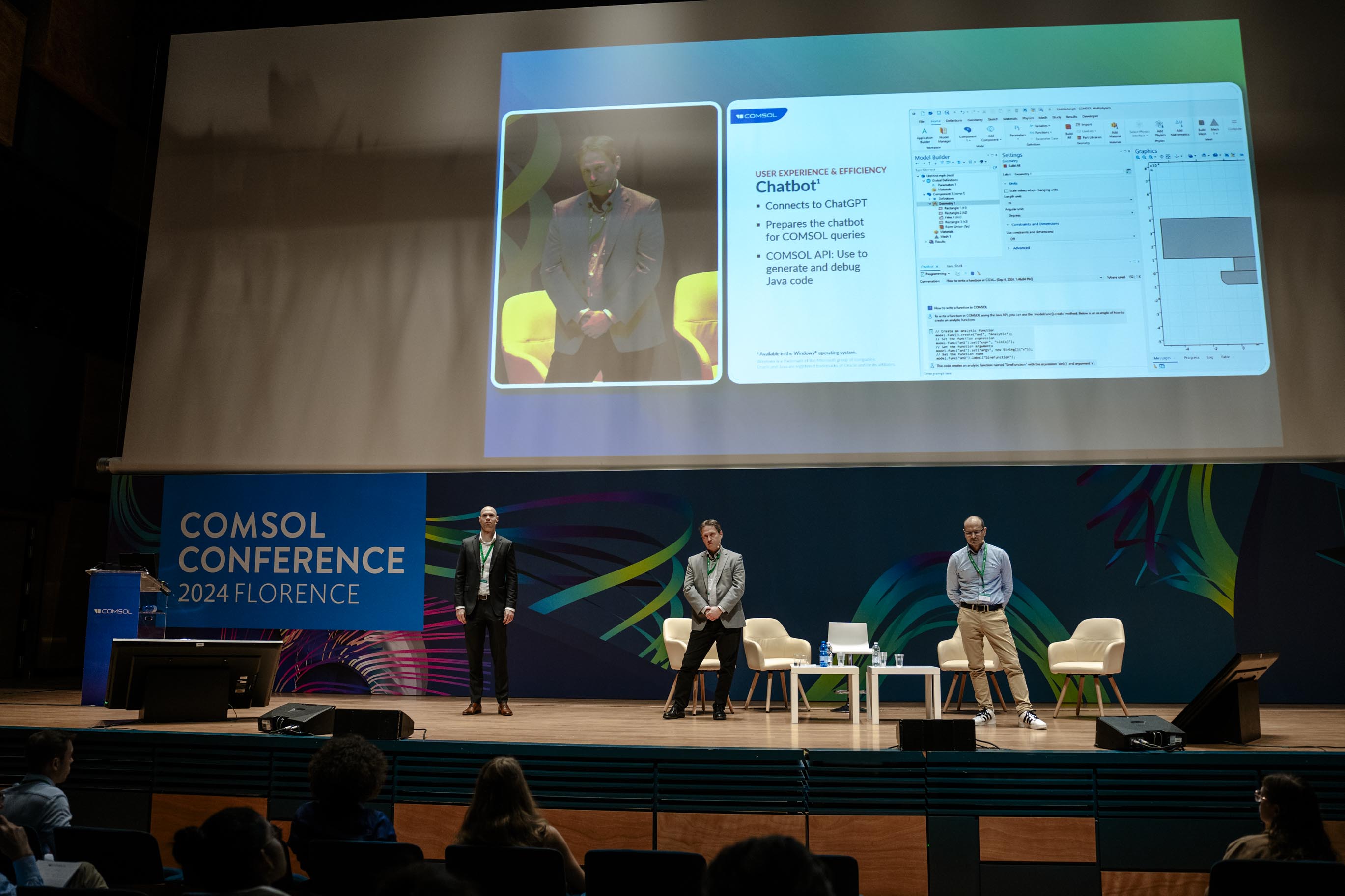 Q&A during the keynote talk on the upcoming version of the COMSOL® software, version 6.3.